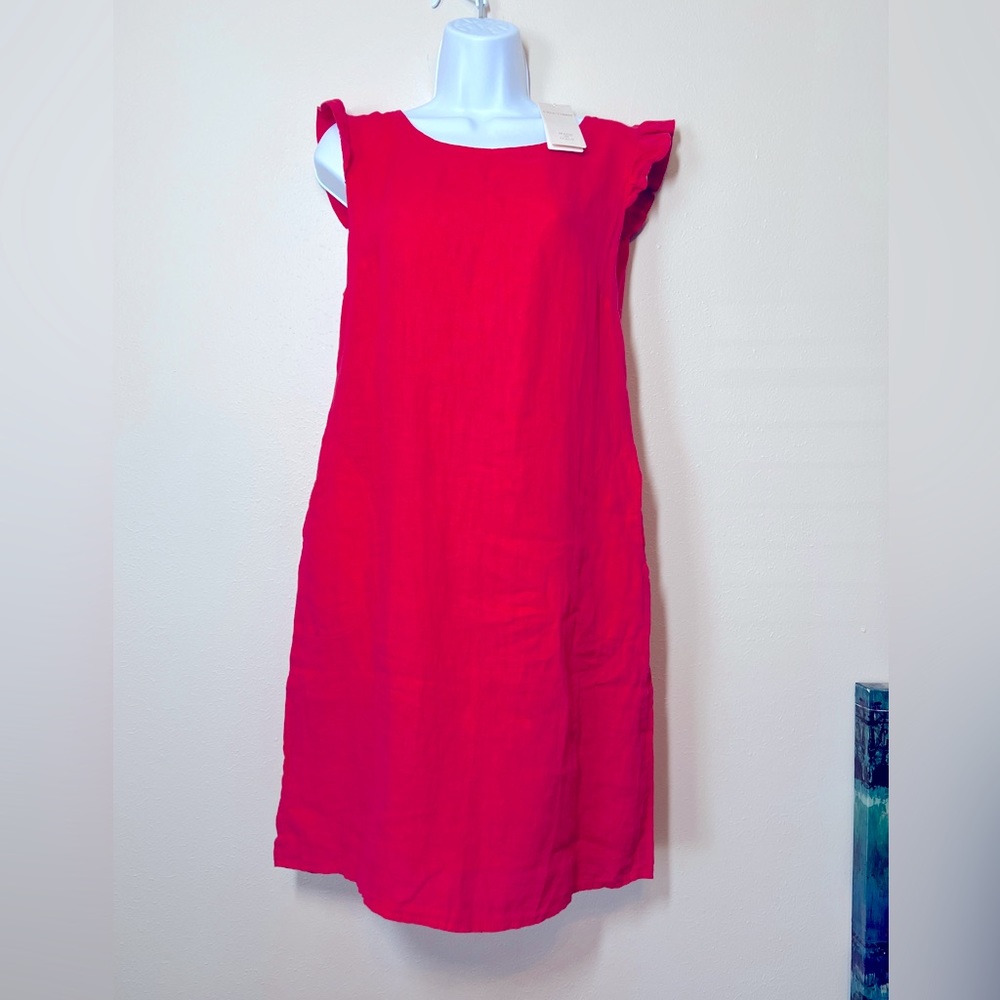 Lina Tomei linen dress NWT size M